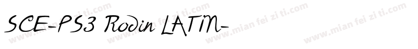 SCE-PS3 Rodin LATIN字体转换